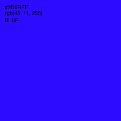 #2D0BFF - Blue Color Image