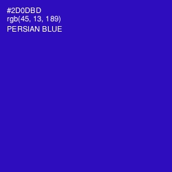 #2D0DBD - Persian Blue Color Image