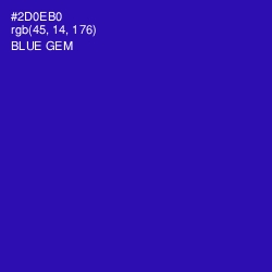 #2D0EB0 - Blue Gem Color Image