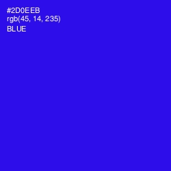 #2D0EEB - Blue Color Image