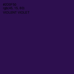 #2D0F50 - Violent Violet Color Image