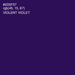 #2D0F57 - Violent Violet Color Image