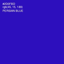 #2D0FBD - Persian Blue Color Image