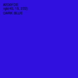 #2D0FDE - Dark Blue Color Image