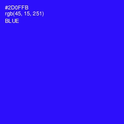 #2D0FFB - Blue Color Image