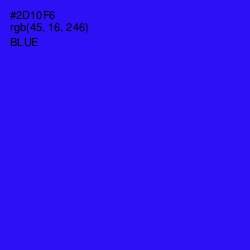 #2D10F6 - Blue Color Image