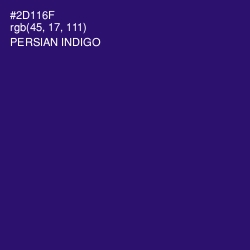 #2D116F - Persian Indigo Color Image