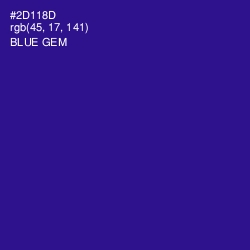 #2D118D - Blue Gem Color Image