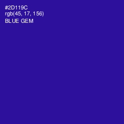 #2D119C - Blue Gem Color Image