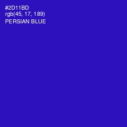 #2D11BD - Persian Blue Color Image