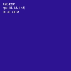 #2D1291 - Blue Gem Color Image