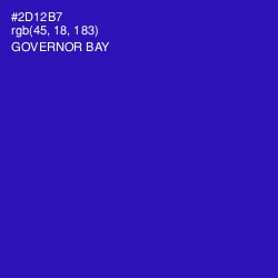 #2D12B7 - Governor Bay Color Image