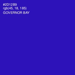 #2D12B9 - Governor Bay Color Image