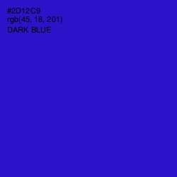 #2D12C9 - Dark Blue Color Image