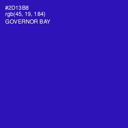 #2D13B8 - Governor Bay Color Image