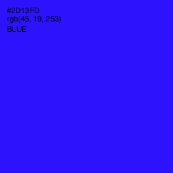 #2D13FD - Blue Color Image