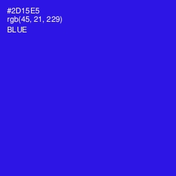 #2D15E5 - Blue Color Image