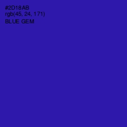 #2D18AB - Blue Gem Color Image