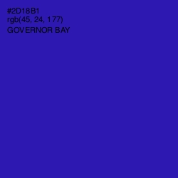 #2D18B1 - Governor Bay Color Image