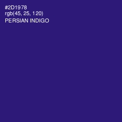 #2D1978 - Persian Indigo Color Image