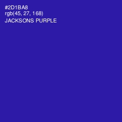 #2D1BA8 - Jacksons Purple Color Image