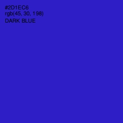 #2D1EC6 - Dark Blue Color Image