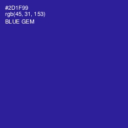 #2D1F99 - Blue Gem Color Image