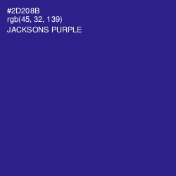 #2D208B - Jacksons Purple Color Image