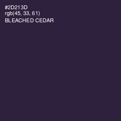 #2D213D - Bleached Cedar Color Image