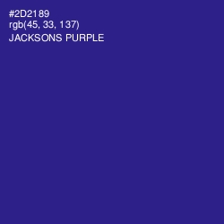 #2D2189 - Jacksons Purple Color Image