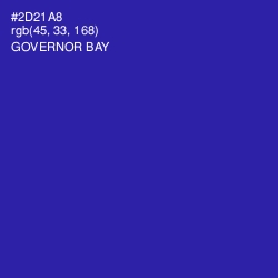 #2D21A8 - Governor Bay Color Image