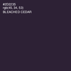 #2D2235 - Bleached Cedar Color Image