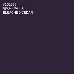#2D2236 - Bleached Cedar Color Image
