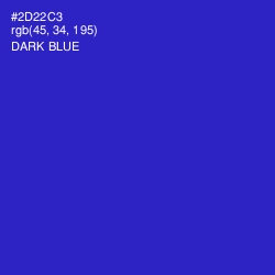 #2D22C3 - Dark Blue Color Image