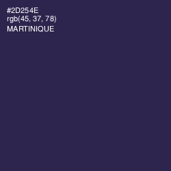 #2D254E - Martinique Color Image