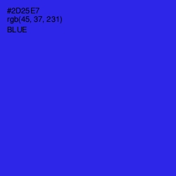 #2D25E7 - Blue Color Image