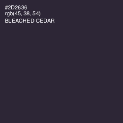 #2D2636 - Bleached Cedar Color Image