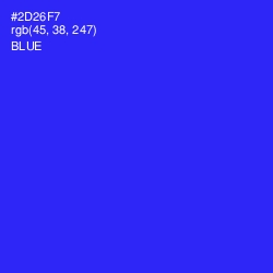 #2D26F7 - Blue Color Image