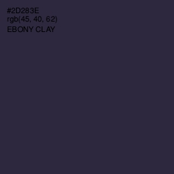 #2D283E - Ebony Clay Color Image