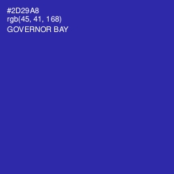 #2D29A8 - Governor Bay Color Image