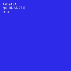 #2D2AEA - Blue Color Image
