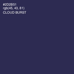 #2D2B51 - Cloud Burst Color Image