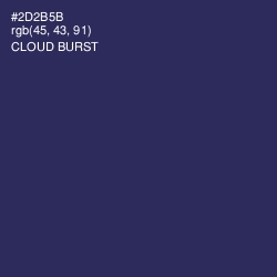 #2D2B5B - Cloud Burst Color Image