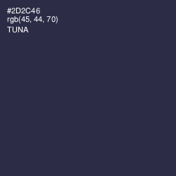 #2D2C46 - Tuna Color Image