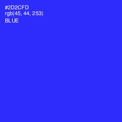 #2D2CFD - Blue Color Image