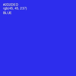 #2D2DED - Blue Color Image