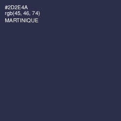 #2D2E4A - Martinique Color Image