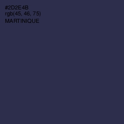 #2D2E4B - Martinique Color Image