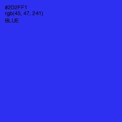 #2D2FF1 - Blue Color Image