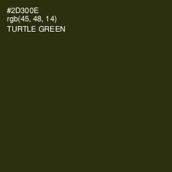 #2D300E - Turtle Green Color Image